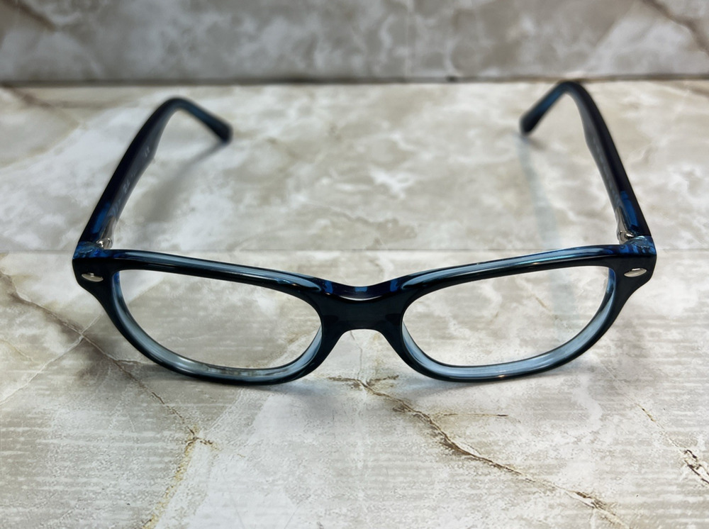 Ray-Ban Eyeglasses RB 1555 3667 Clear Blue Youth FRAMES ONLY 48-16-130